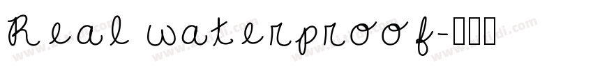 Real waterproof字体转换